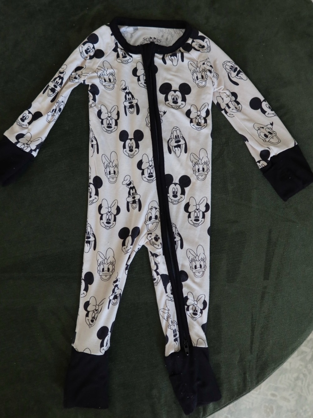 Scoots Mouse Mates Convertible Romper | Size 0–3 Months | Good Used Condition